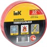 Изолента IEK 0,13х15мм красная 10м UIZ-13-10-10M-K04