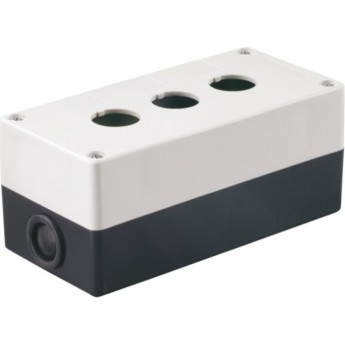 Корпус поста IEK КП103 для кнопок управления 3 места белый - BKP10-3-K01 Корпус поста IEK КП103 для кнопок управления 3 места белый - BKP10-3-K01