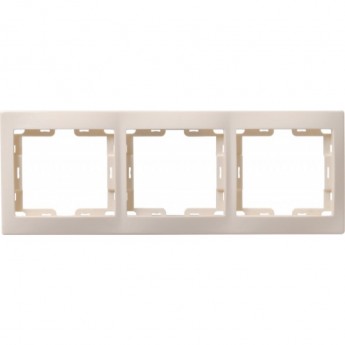 Рамка 3-местная вертикальная IEK РВ-3-ККм КВАРТА кремовый - EMK31-K33-DM Рамка 3-местная вертикальная IEK РВ-3-ККм КВАРТА кремовый - EMK31-K33-DM