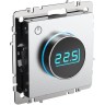 Термостат электронный с индикацией IEK BRITE СП IP20 ТС10-1-БрА алюминиевый BR-RT11-K47
